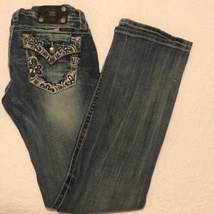 Miss me boot cut jeans size 28